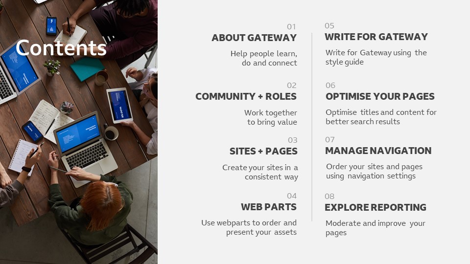 user-first and content training